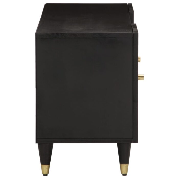 Meuble TV 105x33x46 cm Bois massif de manguier – Image 3