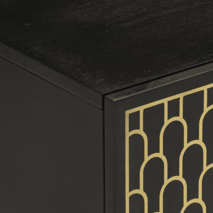 Meuble TV 105x33x46 cm Bois massif de manguier – Image 6