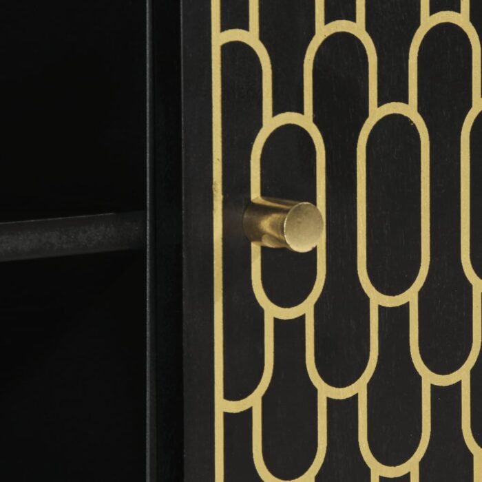 Meuble TV 105x33x46 cm Bois massif de manguier – Image 7