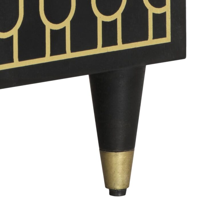 Meuble TV 105x33x46 cm Bois massif de manguier – Image 8