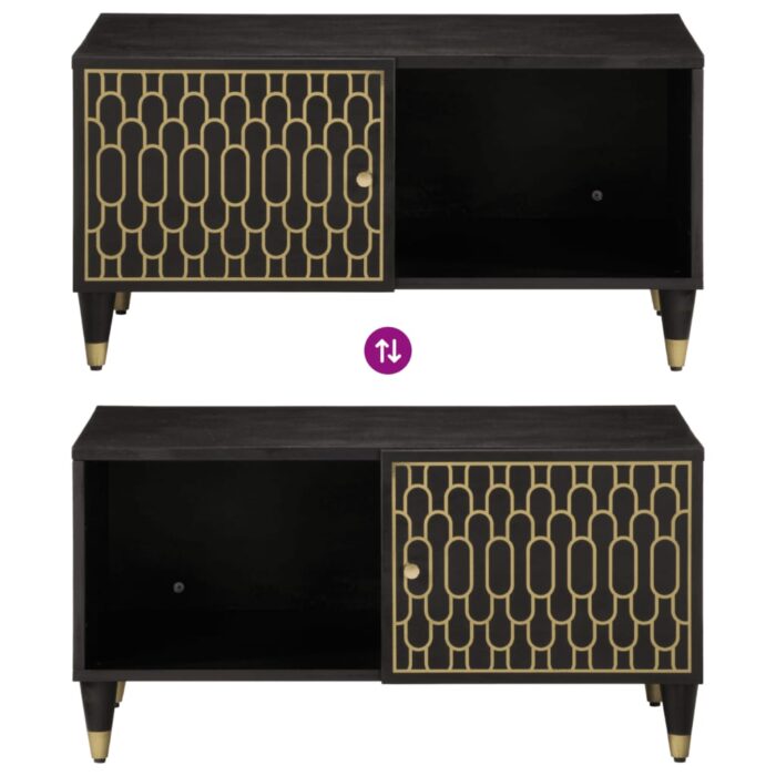 Table basse 80x50x40 cm bois de manguier massif – Image 5