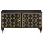 Table basse 80x50x40 cm bois de manguier massif – Image 2