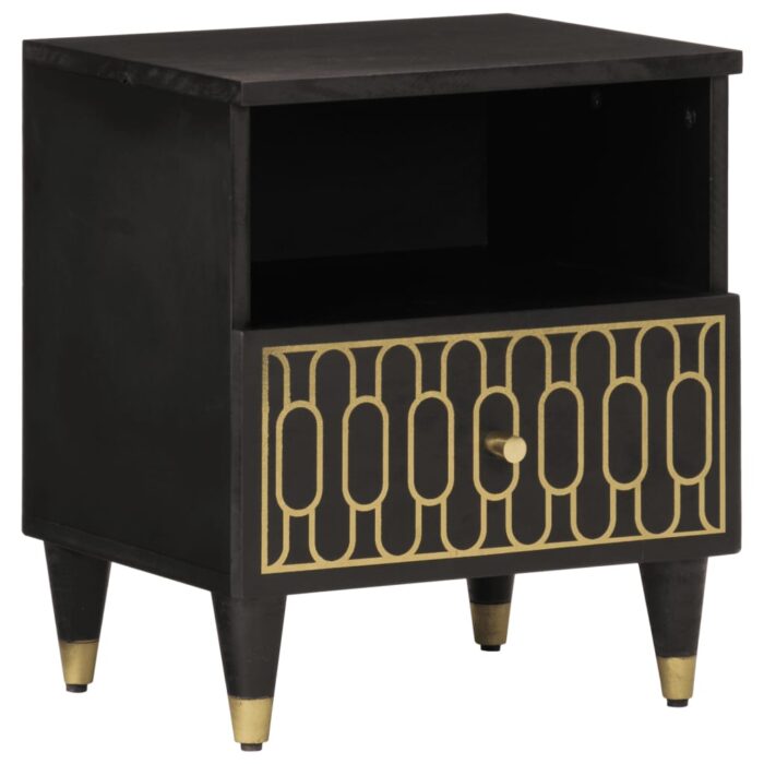 Table de chevet 40x33x46 cm Bois de manguier solide – Image 1
