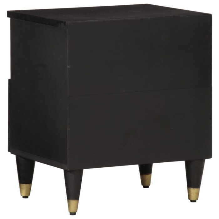 Table de chevet 40x33x46 cm Bois de manguier solide – Image 4