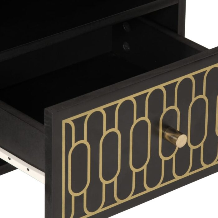 Tables de chevet 2 pcs 40x33x46 cm Bois de manguier solide – Image 8