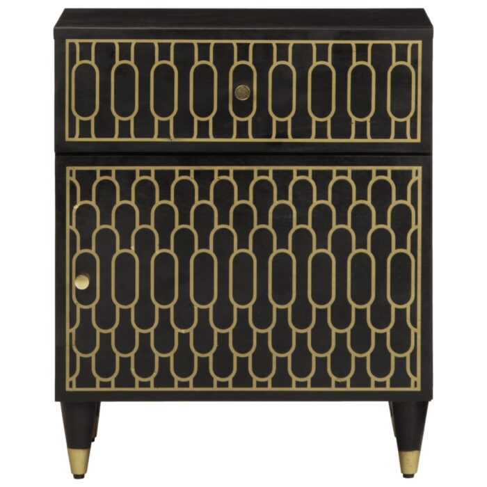 Table de chevet 50x33x60 cm bois de manguier massif – Image 2