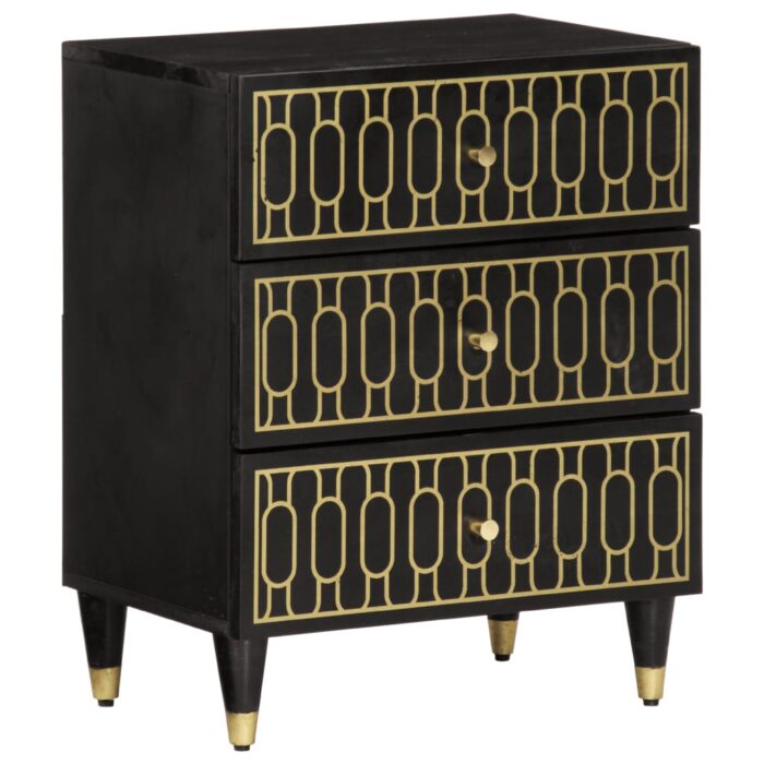 Table de chevet 50x33x60 cm bois de manguier massif – Image 1