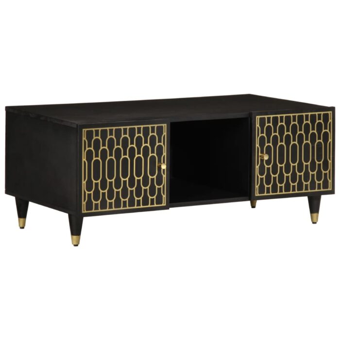 Table basse 100x54x40 cm bois de manguier massif – Image 1