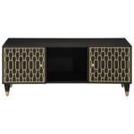 Table basse 100x54x40 cm bois de manguier massif – Image 2