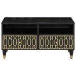 Table basse 80x54x40 cm bois de manguier massif – Image 2