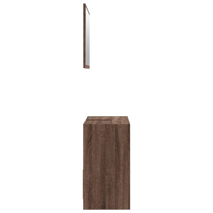 Ensemble de meubles de salle de bain 2 pcs Chêne marron – Image 4