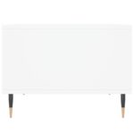 Table basse Blanc 60x50x36,5 cm Bois d'ingénierie – Image 3