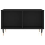 Table basse Noir 60x50x36,5 cm Bois d'ingénierie – Image 2