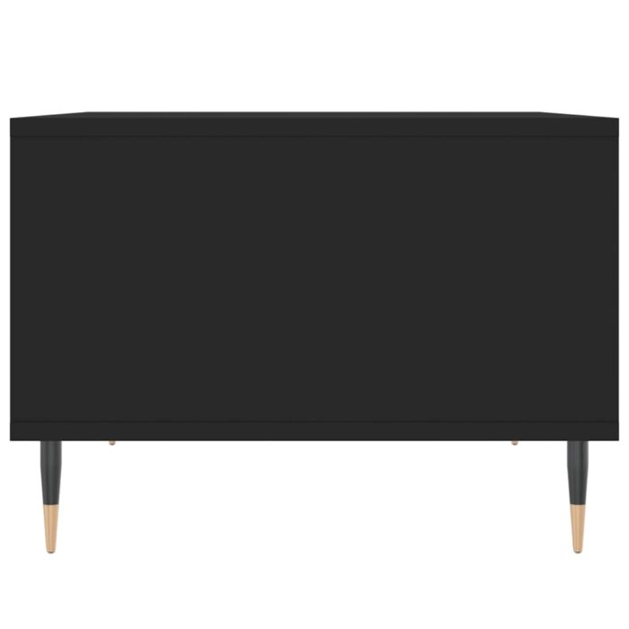 Table basse Noir 60x50x36,5 cm Bois d'ingénierie – Image 3