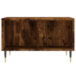 Table basse Chêne fumé 60x50x36,5 cm Bois d'ingénierie – Image 2