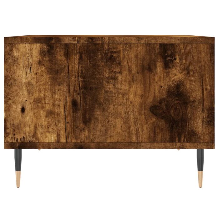 Table basse Chêne fumé 60x50x36,5 cm Bois d'ingénierie – Image 3