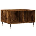 Table basse Chêne fumé 60x50x36,5 cm Bois d'ingénierie – Image 4