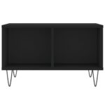 Table basse Noir 60x50x36,5 cm Bois d'ingénierie – Image 2
