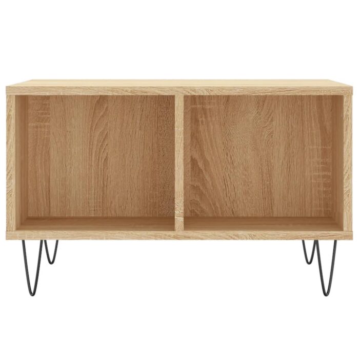 Table basse Chêne sonoma 60x50x36,5 cm Bois d'ingénierie – Image 2