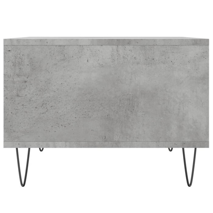 Table basse Gris béton 60x50x36,5 cm Bois d'ingénierie – Image 3