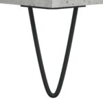 Table basse Gris béton 60x50x36,5 cm Bois d'ingénierie – Image 5