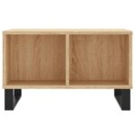 Table basse Chêne sonoma 60x50x36,5 cm Bois d'ingénierie – Image 2