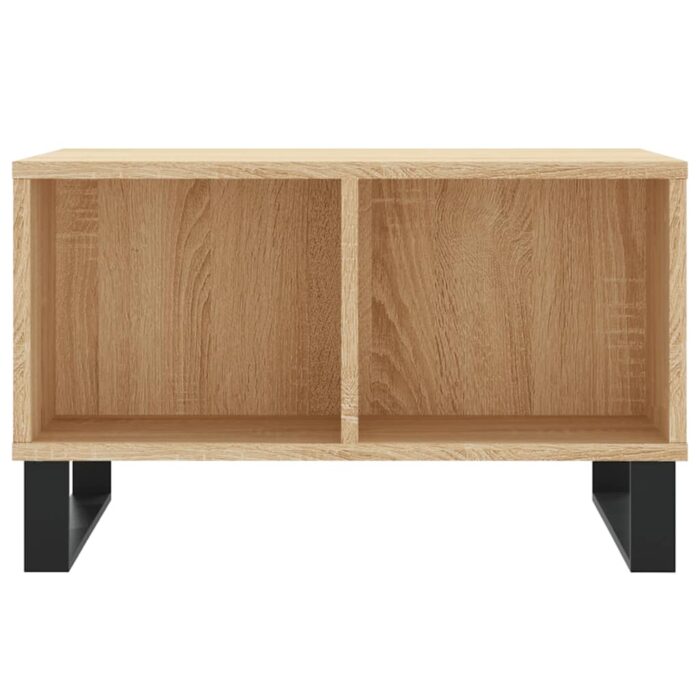 Table basse Chêne sonoma 60x50x36,5 cm Bois d'ingénierie – Image 2
