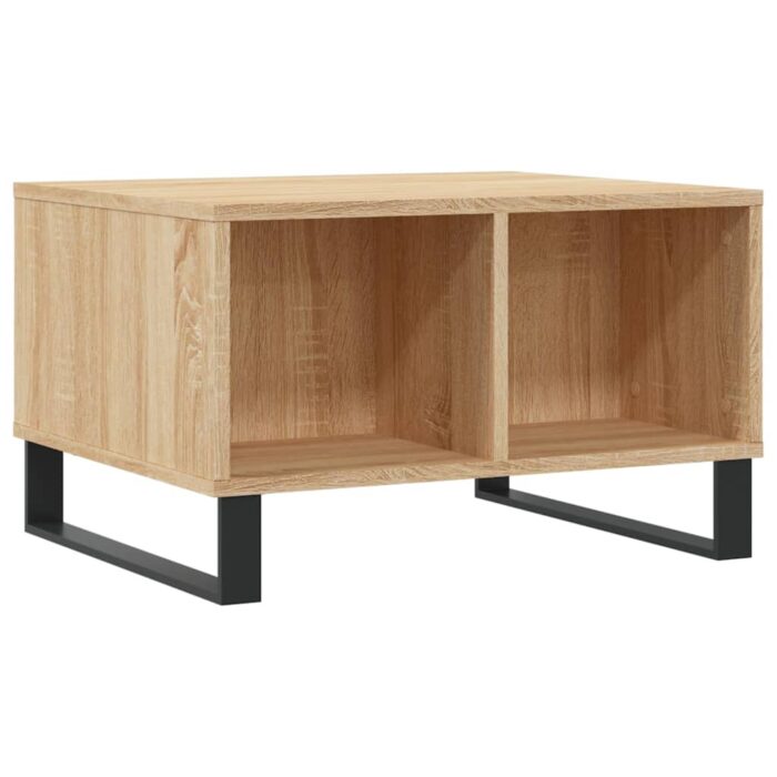 Table basse Chêne sonoma 60x50x36,5 cm Bois d'ingénierie – Image 4