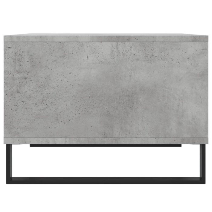Table basse Gris béton 60x50x36,5 cm Bois d'ingénierie – Image 3