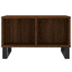 Table basse Chêne marron 60x50x36,5 cm Bois d'ingénierie – Image 2