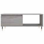 Table basse Sonoma gris 90x50x36,5 cm Bois d'ingénierie – Image 3