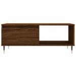 Table basse Chêne marron 90x50x36,5 cm Bois d'ingénierie – Image 3