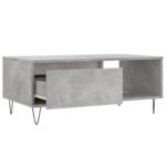 Table basse Gris béton 90x50x36,5 cm Bois d'ingénierie – Image 4
