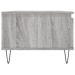 Table basse Sonoma gris 90x50x36,5 cm Bois d'ingénierie – Image 5