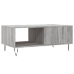 Table basse Sonoma gris 90x50x36,5 cm Bois d'ingénierie – Image 6