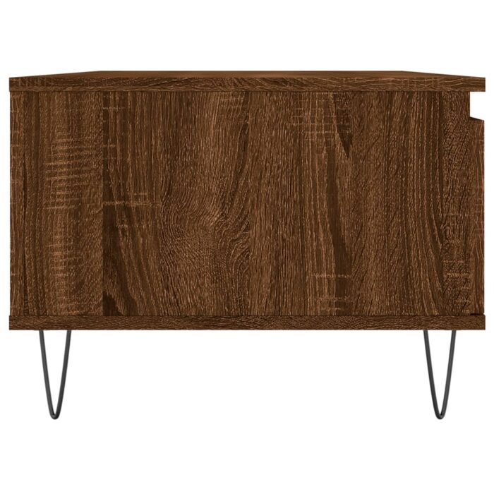 Table basse Chêne marron 90x50x36,5 cm Bois d'ingénierie – Image 5