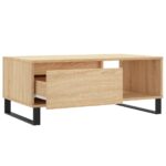 Table basse Chêne sonoma 90x50x36,5 cm Bois d'ingénierie – Image 4