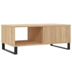 Table basse Chêne sonoma 90x50x36,5 cm Bois d'ingénierie – Image 6