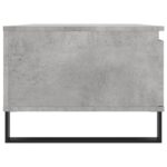 Table basse Gris béton 90x50x36,5 cm Bois d'ingénierie – Image 5