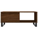 Table basse Chêne marron 90x50x36,5 cm Bois d'ingénierie – Image 3