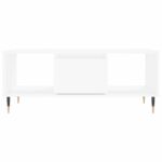 Table basse Blanc 90x50x36,5 cm Bois d'ingénierie – Image 3