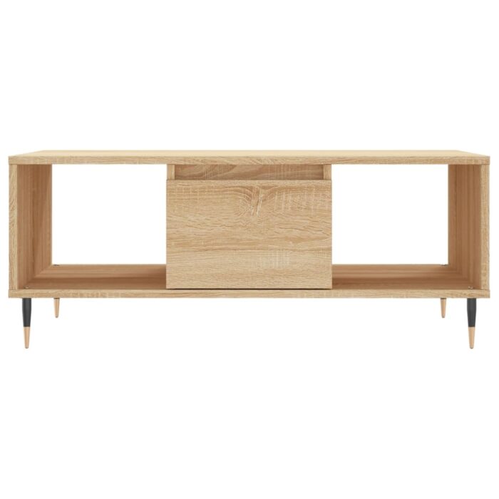 Table basse Chêne sonoma 90x50x36,5 cm Bois d'ingénierie – Image 3