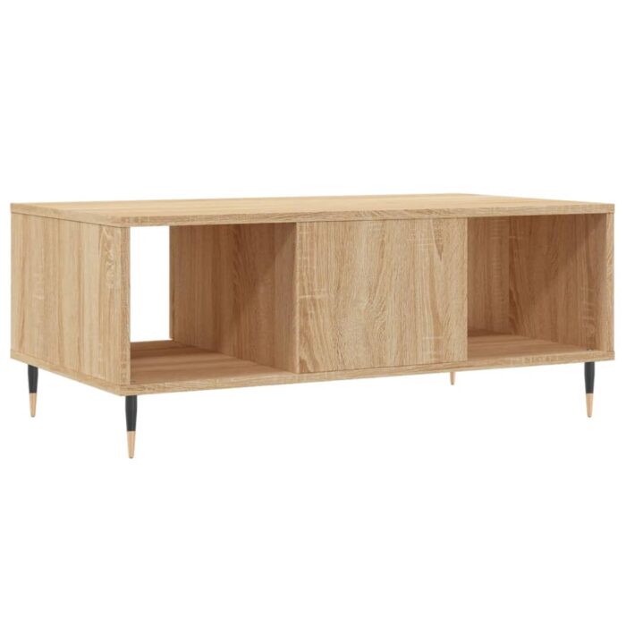 Table basse Chêne sonoma 90x50x36,5 cm Bois d'ingénierie – Image 6
