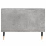 Table basse Gris béton 90x50x36,5 cm Bois d'ingénierie – Image 5