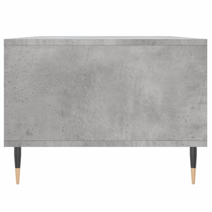 Table basse Gris béton 90x50x36,5 cm Bois d'ingénierie – Image 5