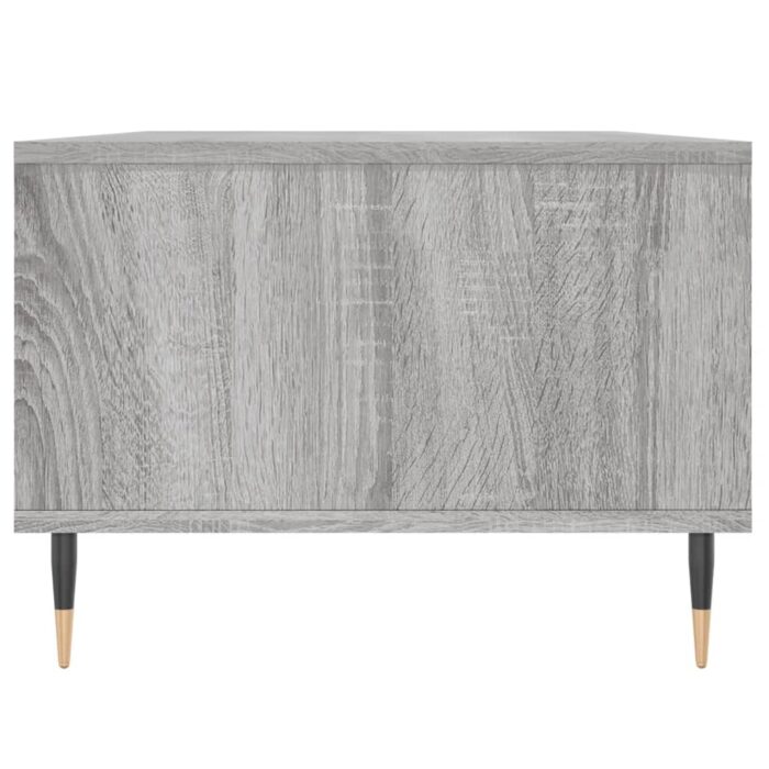 Table basse Sonoma gris 90x50x36,5 cm Bois d'ingénierie – Image 6