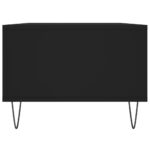 Table basse Noir 90x50x36,5 cm Bois d'ingénierie – Image 5