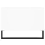 Table basse Blanc 90x50x36,5 cm Bois d'ingénierie – Image 5