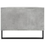 Table basse Gris béton 90x50x36,5 cm Bois d'ingénierie – Image 5