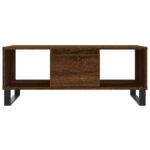 Table basse Chêne marron 90x50x36,5 cm Bois d'ingénierie – Image 3